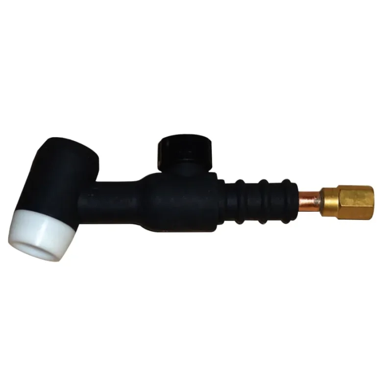 TIG Torch Assembly, Air Cooled, 150 A, Rigid with Valve, 60°, For 17 Torch