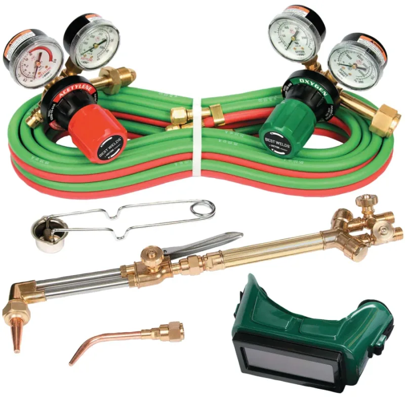 G250 Series Cutting and Welding Outfit, 3/8 in to 5 in Cutting Cap, CGA-540/CGA-510, Deluxe