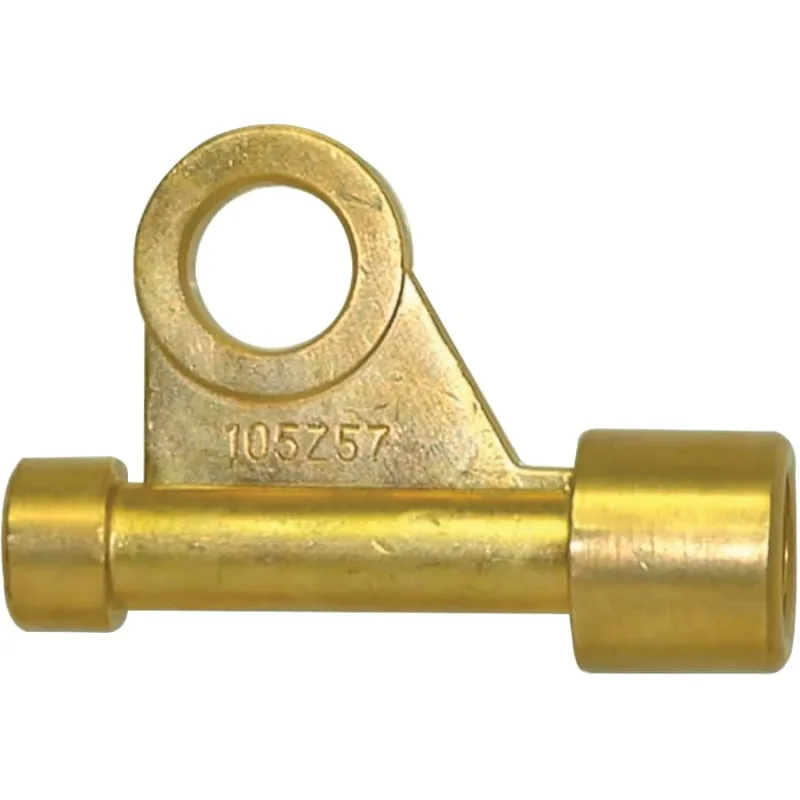 Power Cable Adapter, 3/8 in-24, Brass, RH Series 9 and 17 Torches