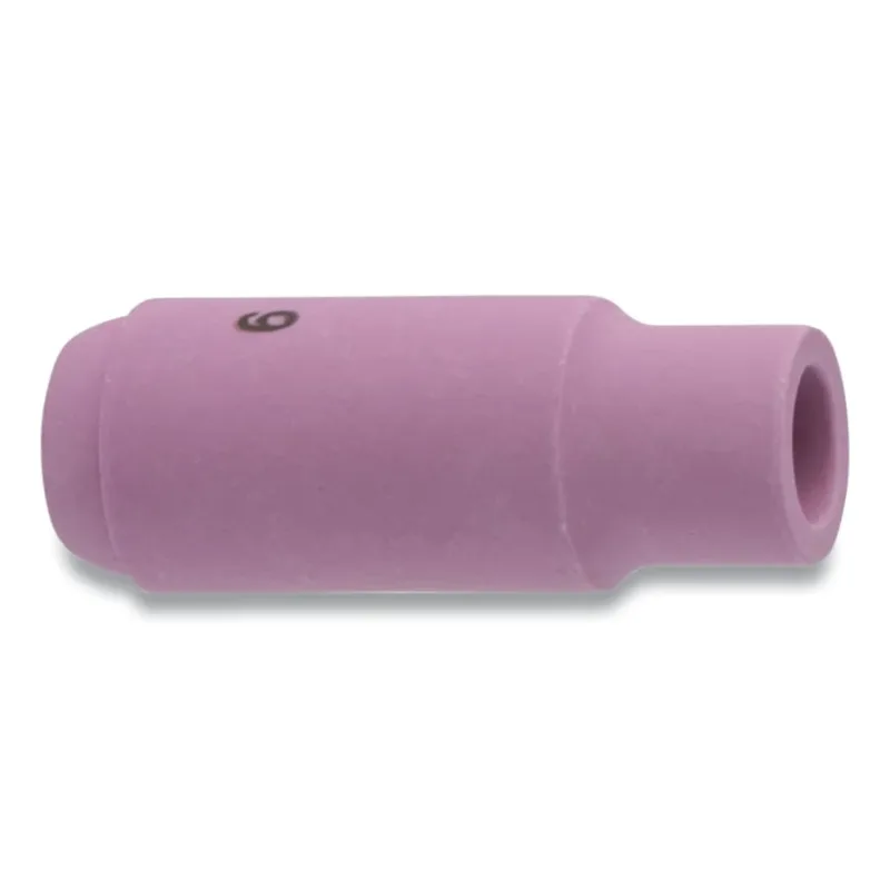 Alumina Nozzle TIG Cup, 3/8 in, Size 6, For Torch 17, 18, 26, Standard