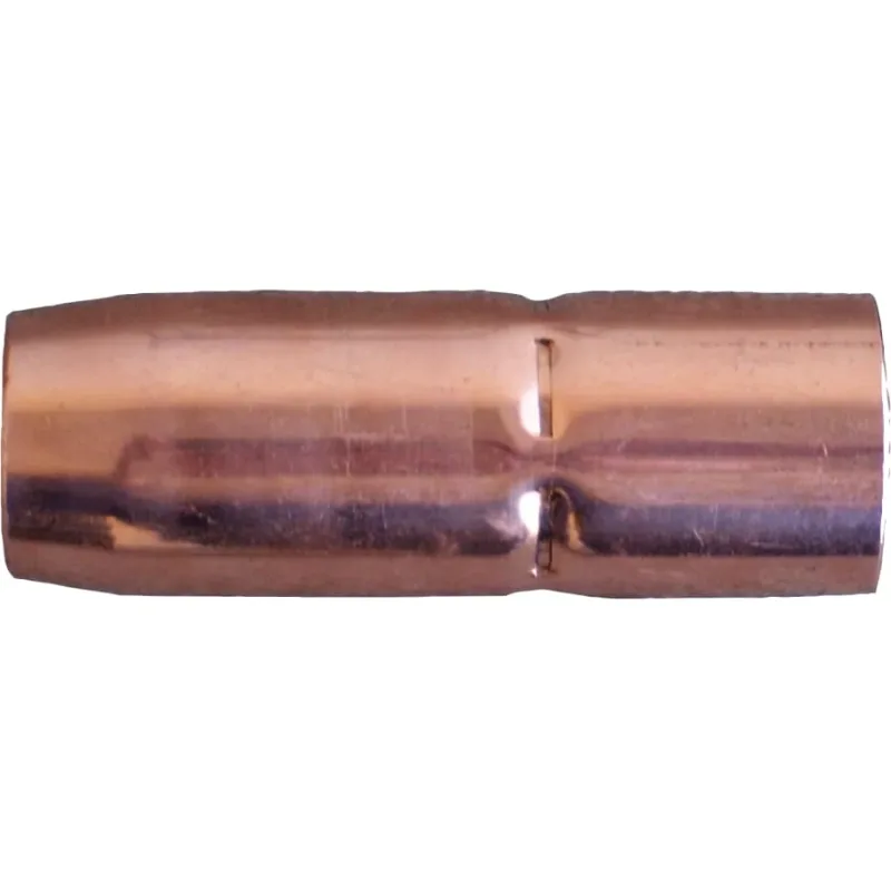 MIG Gun Nozzle, 1/8 in Recess, 5/8 in Bore, For Miller® Style, Copper