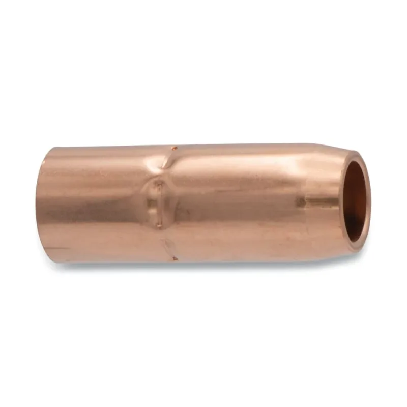 MIG Gun Nozzle, Flush, 5/8 in Bore, For Miller® Style, Copper