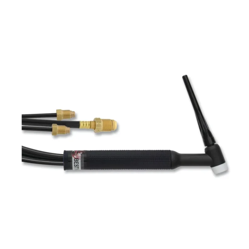 18 TIG Torch Package, Water Cooled, 350 A, Rigid Head, 25 ft Cable, Vinyl