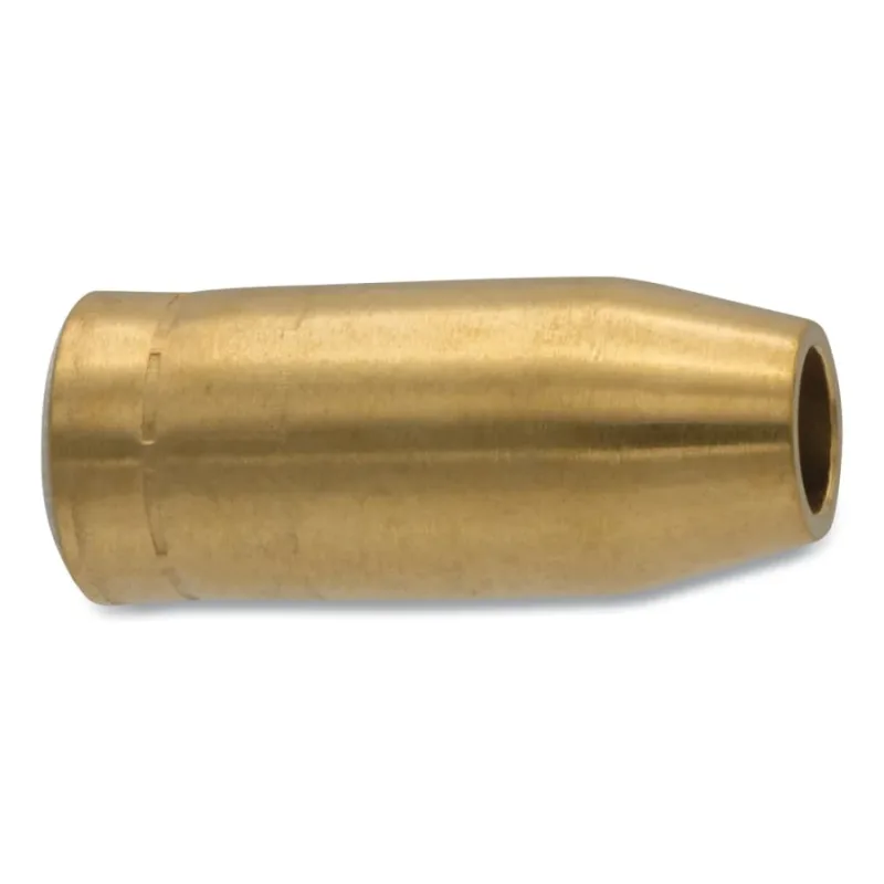 MIG Gun Nozzle, Standard, 1/2 in, for Miller® FasTip™ Style, Brass