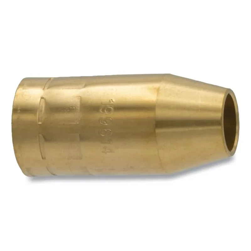 MIG Gun Nozzle, Heavy-Duty, 5/8 in, for Miller® FasTip™ Style, Brass