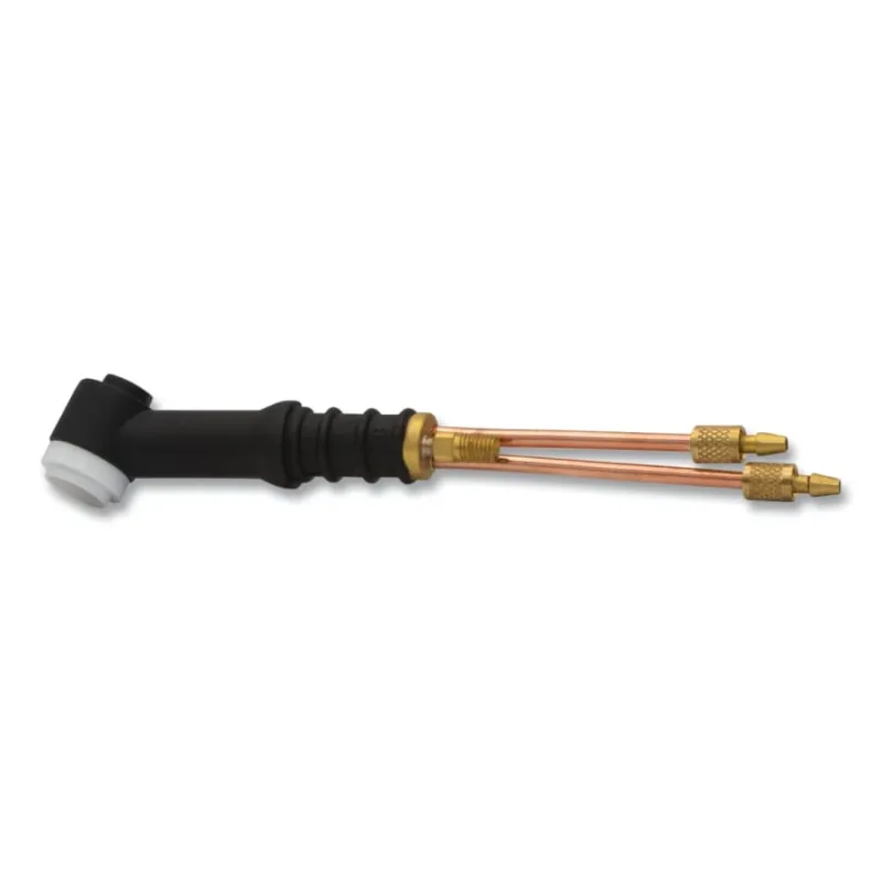 TIG Torch Body, Water Cooled, 250 A, Rigid, 60°, For 20 Torch, Machine Fittings