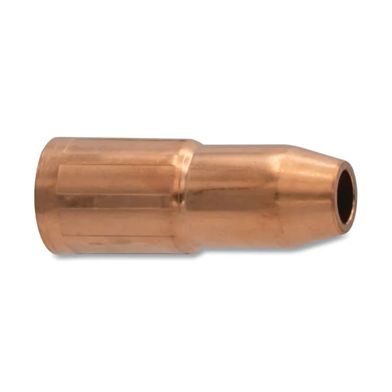 MIG Gun Nozzle, 3/8 in Bore, 1/8 in Recess, Tweco® Style 21, Self-Insulated, Copper