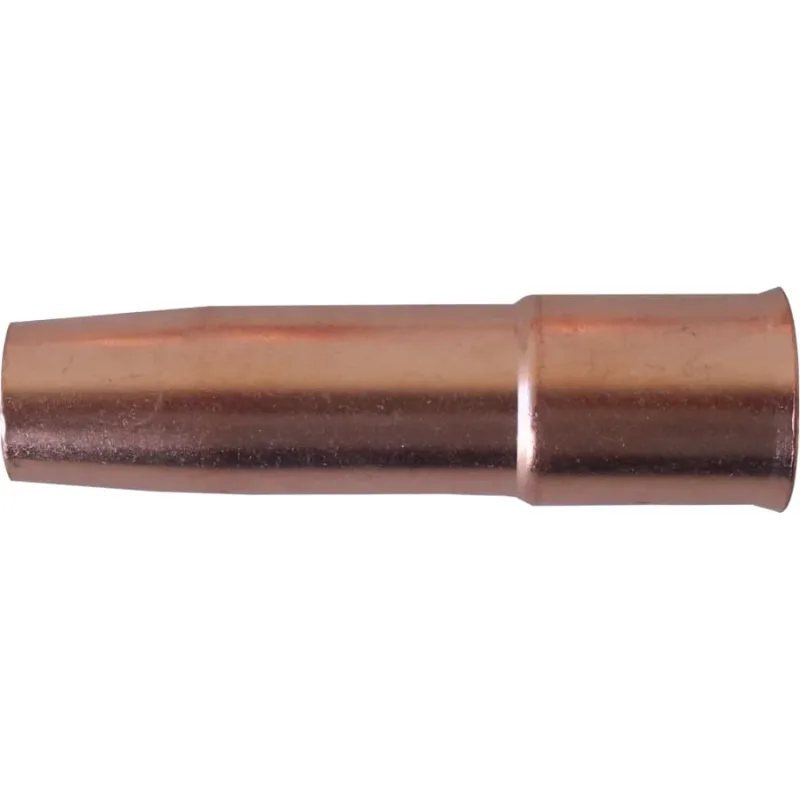 MIG Gun Nozzle, 1/2 in Bore, 1/8 in Recess, Tweco® Style 22, Short-Stop