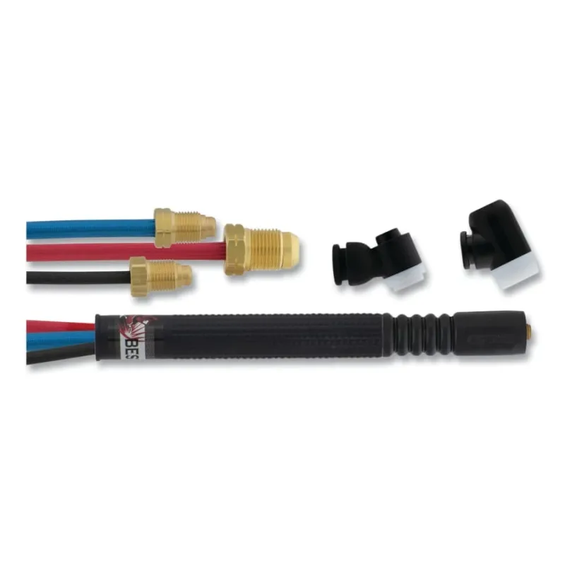 225M TIG Modular Torch Package, Air Cooled, 225 A, Flex Head, 25 ft Cable, Rubber