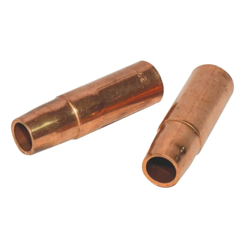 MIG Gun Nozzle, 1/8 in Recess, 5/8 in Bore, Tweco® Style 23, Self-Insulated, Copper