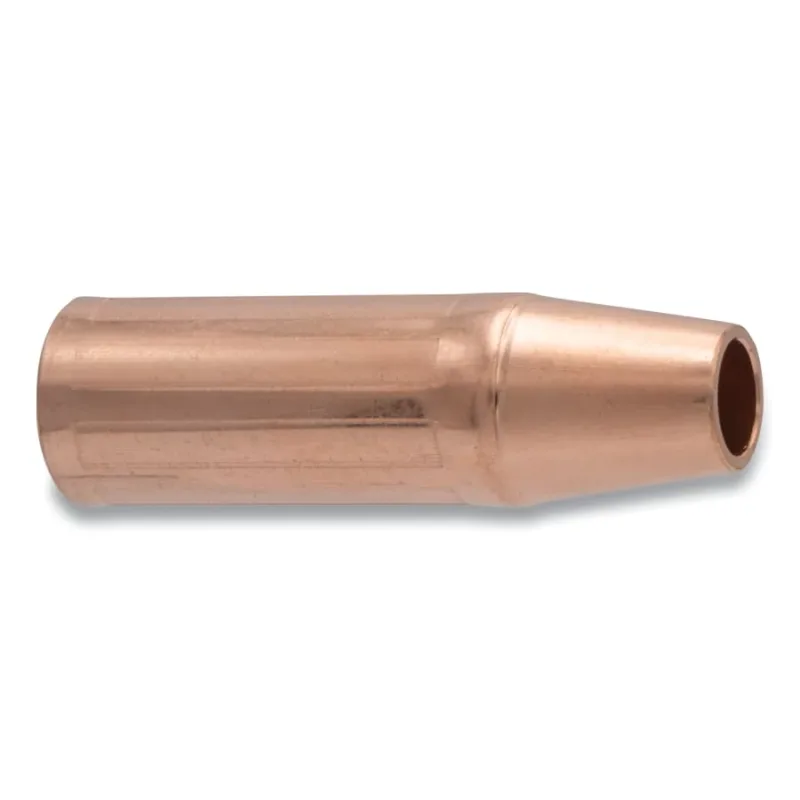MIG Gun Nozzle, 3/4 in Bore, 1/8 in Recess, Tweco® Style 23, Self-Insulated, Copper