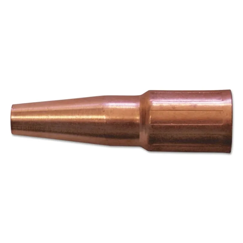 MIG Gun Nozzle, 3/8 in Bore, Flush, Tweco® Style 23, Tapered, Self-Insulated, Copper