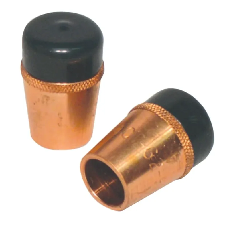 MIG Gun Nozzle, 5/8 in Bore, Flush, Tweco® Style 24CT, Coarse Thread, Copper