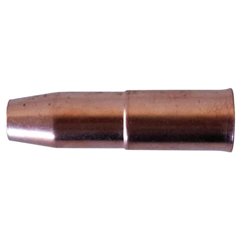 MIG Gun Nozzle, 3/4 in Bore, 1/8 in Recess, Tweco® Style 24FN, Fine Thread, Copper