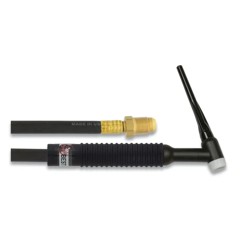 26F TIG Torch Package, Air Cooled, 200 A, Flex Head, 12.5 ft Cable, Rubber