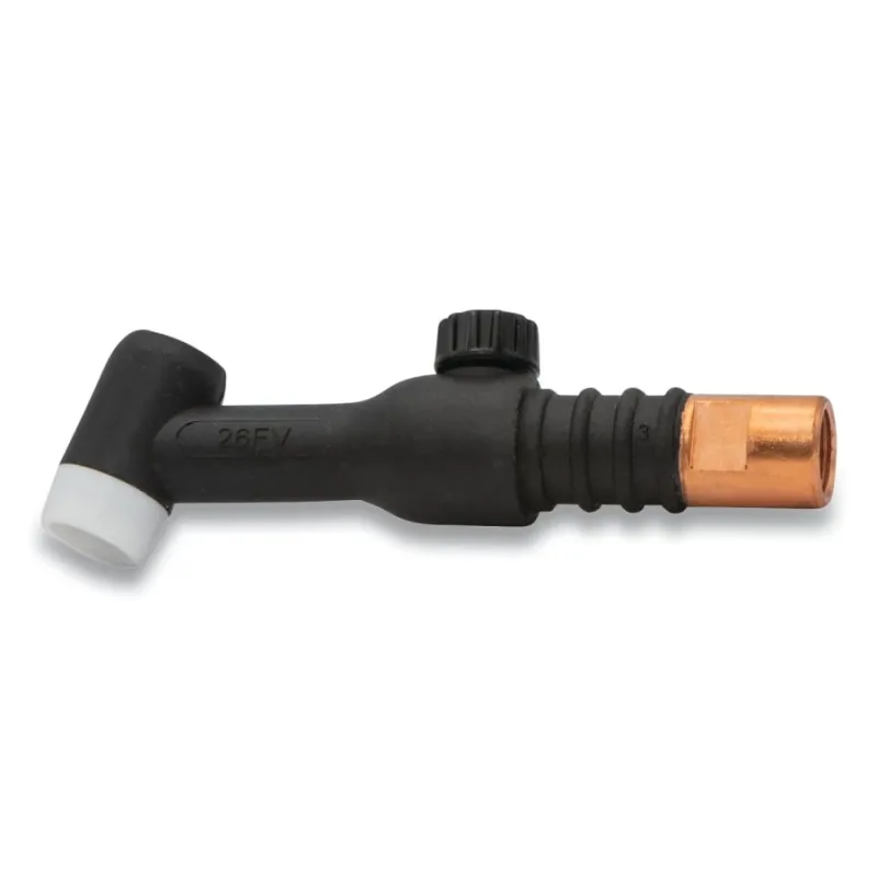 TIG Torch Assembly, Air Cooled, 200 A, Flex with Valve, 60°, For 26 Torch