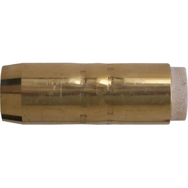 MIG Gun Nozzle, 5/8 in Bore, Brass, Bernard® Style, Heavy-Duty, Insulated