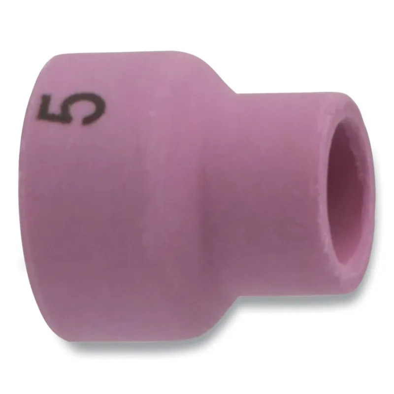 Alumina Nozzle TIG Cup, 5/16 in, Size 5, For Torch 24, 24W, Standard, 5/8 in