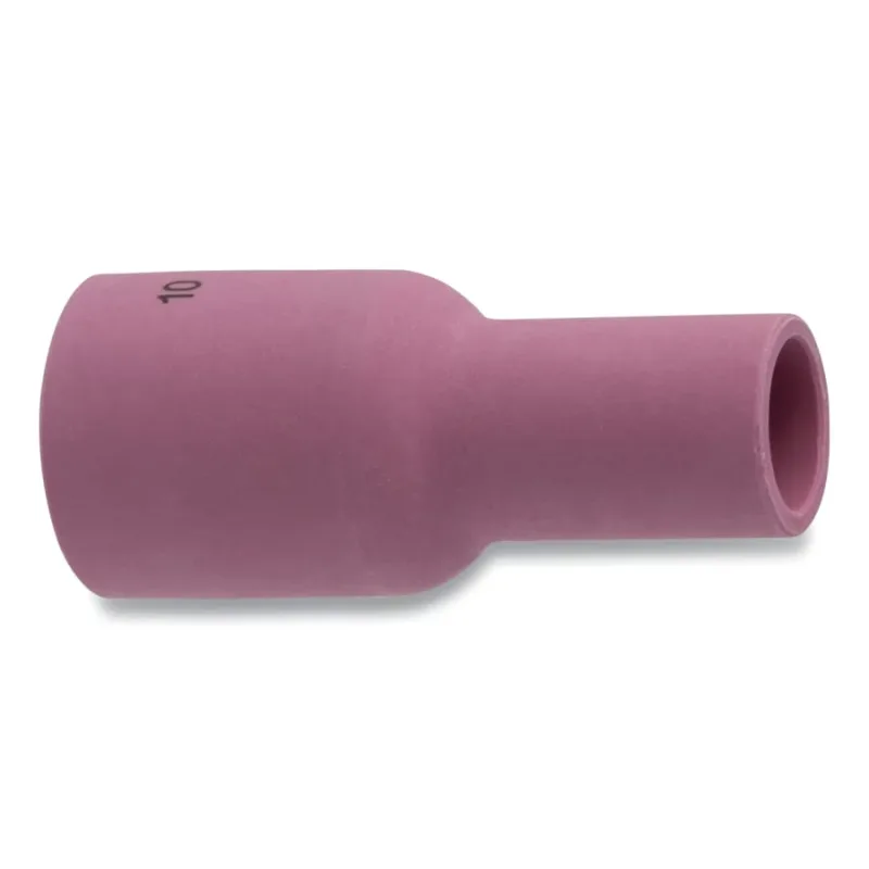 Alumina Nozzle TIG Cup, 5/8 in, Size 10, For Torch 9, 12, 17, 18, 20, 22, 25, 26, 27, Large Gas Lens Long, 2-3/4 in