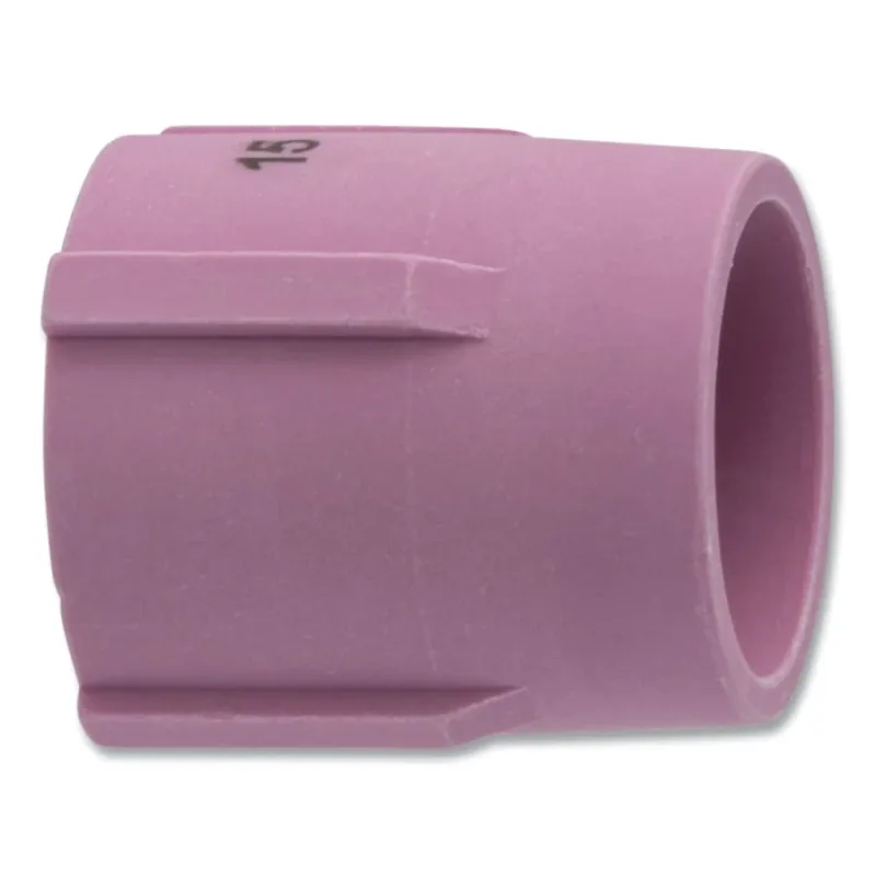 Alumina Nozzle TIG Cup, 15/16 in, Size 6, For Torch 9, 17, 18, 20, 22, 25, 26, 27, Medium Gas Lens, 1-3/8 in