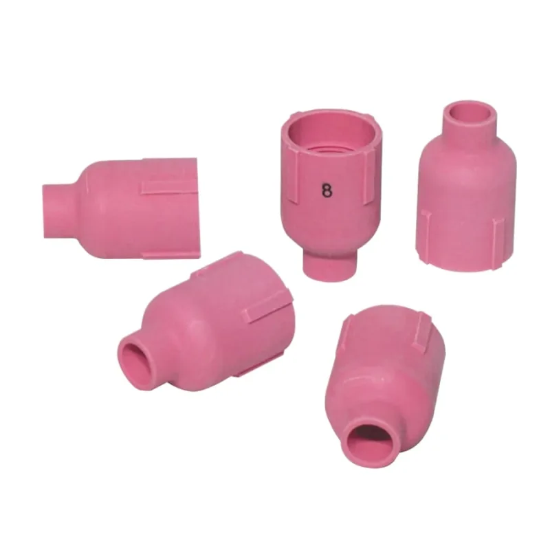Alumina Nozzle TIG Cup, 1/2 in, Sz 8, For Torch 9, 12, 17, 18, 20, 22, 25, 26, 27, Large Gas Lens, 1-7/8 in