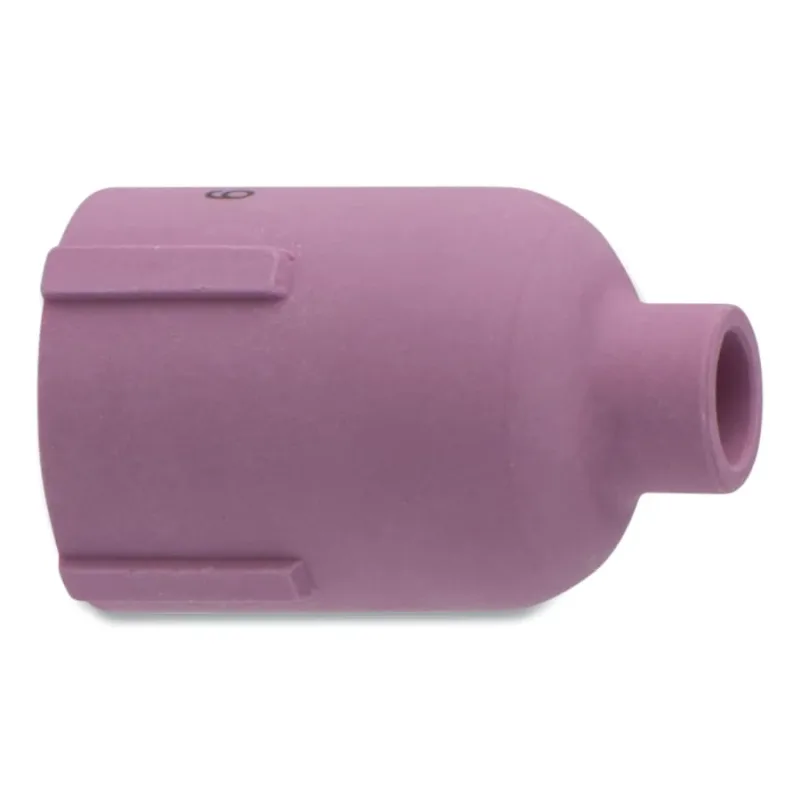 Alumina Nozzle TIG Cup, 3/8 in, Size 6, Large Gas Lens, 1-7/8 in