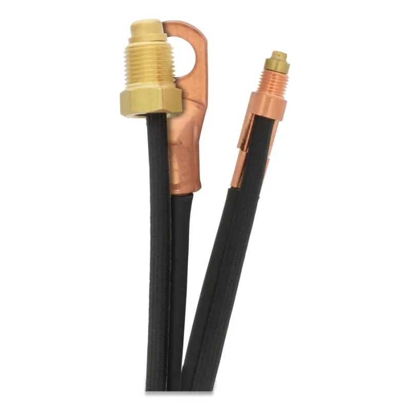 TIG Power Cable, For 9, 9FMT, 17, 17FMT, 24FMT, 150M Series Torches, 12.5 ft, 2-Pc, Braided Gas Hose