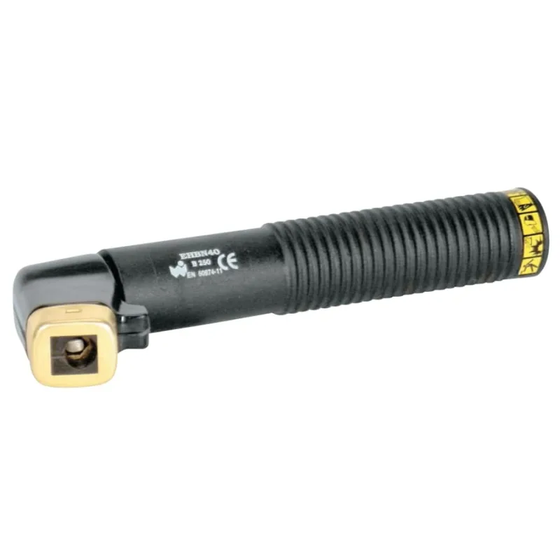 Electrode Holder-Stub Type, 600 A, Polyamide, For 1/0 Cable, 5mm Cap, 8.78 in L