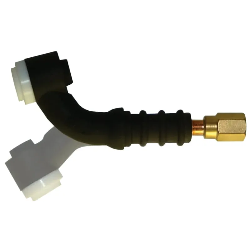 TIG Torch Assembly, Air Cooled, 125 A, Flex, 60°, For 9 Torch
