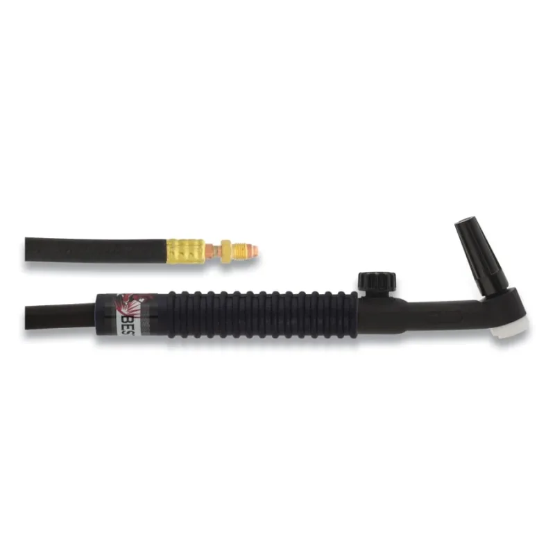 9FV TIG Torch Package, Air Cooled, 125 A, Flex Head with Valve, 1-Pc 12.5 ft Cable, Rubber