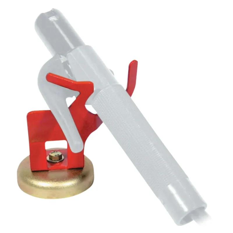 Electrode Holder Magnetic Base, 300 A, Steel, 3/16 in Cable Capacity, 5.5 in L