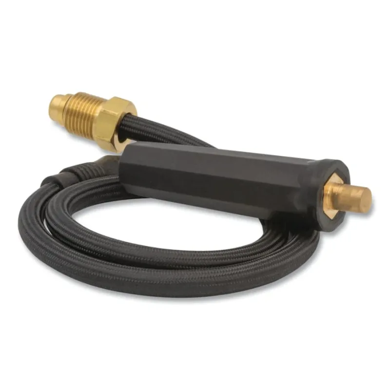 Dinse Connector, 0.355 in Gas Hole with 24 in Auxiliary Hose, Used with 9 and 17 Torches