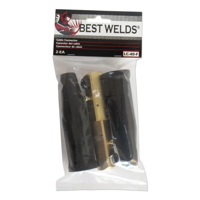 Cable Connector, LC40 Female, Ball Point Connection, 2/0 AWG to 1/0 AWG Cable Capacity, Poly Bag with Sticker (900-LC-40F-BULK) - additional view 1