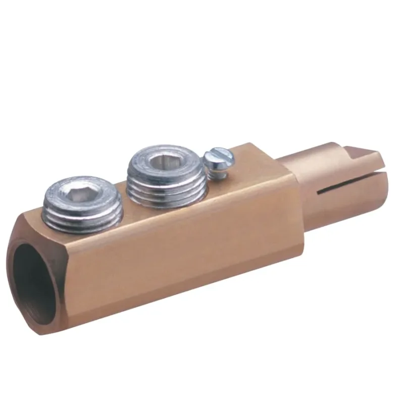 Cable Connector, LC40 Male, Ball Point Connection, 1/0 AWG to 2/0 AWG Cable Capacity, Poly Bag with Sticker
