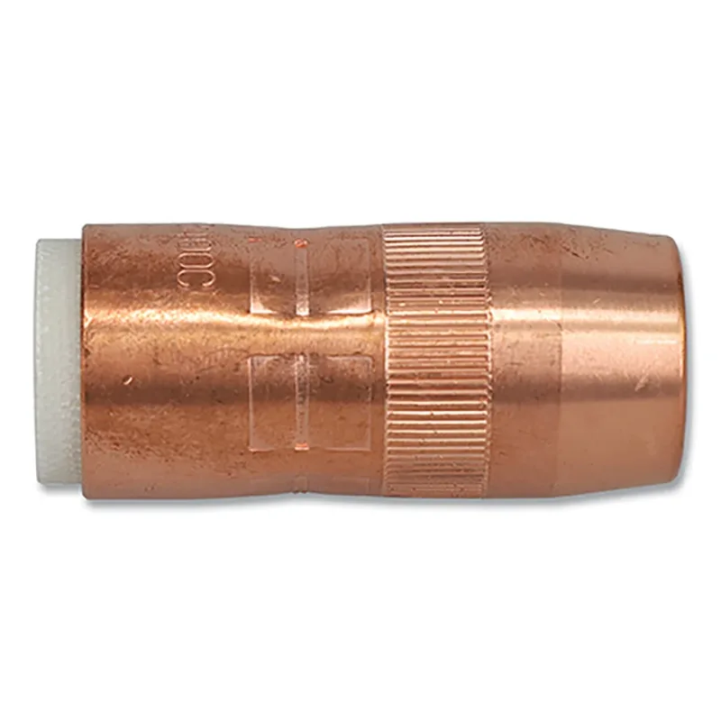 Centerfire™ Style MIG Gun Nozzle, 3/4 in Bore, Flush, Copper