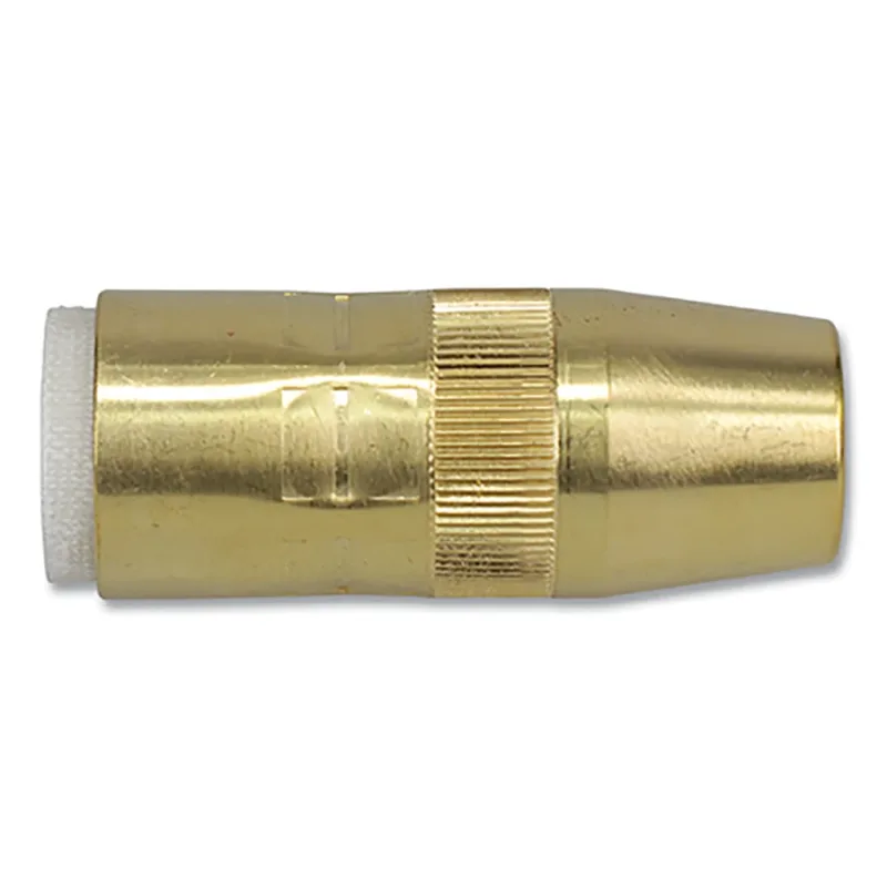 Centerfire™ Style MIG Gun Nozzle, 5/8 in Bore, 1/4 in Recess, Brass