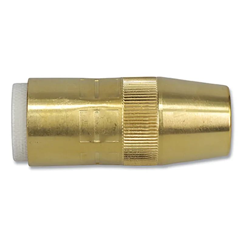 Centerfire™ Style MIG Gun Nozzle, 5/8 in Bore, 1/8 in Recess, Brass