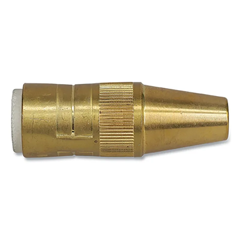 Centerfire™ Style MIG Gun Nozzle, 3/8 in Bore, 1/8 in Stickout Tip, Brass