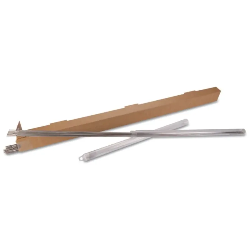 R45 Carbon Steel Solid Welding Rod, 3/32 in dia x 36 in L, 1 lb Tube