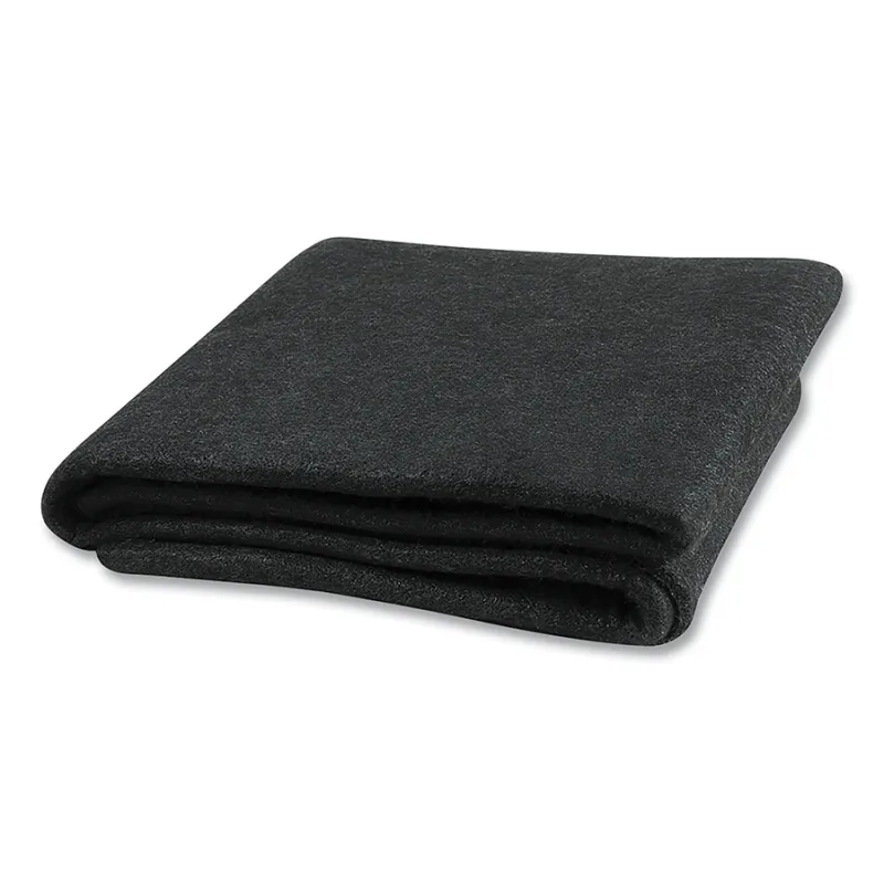 Welding Blanket, 3 ft x 3 ft, Carbon Fiber, Mat, Black, 16 oz