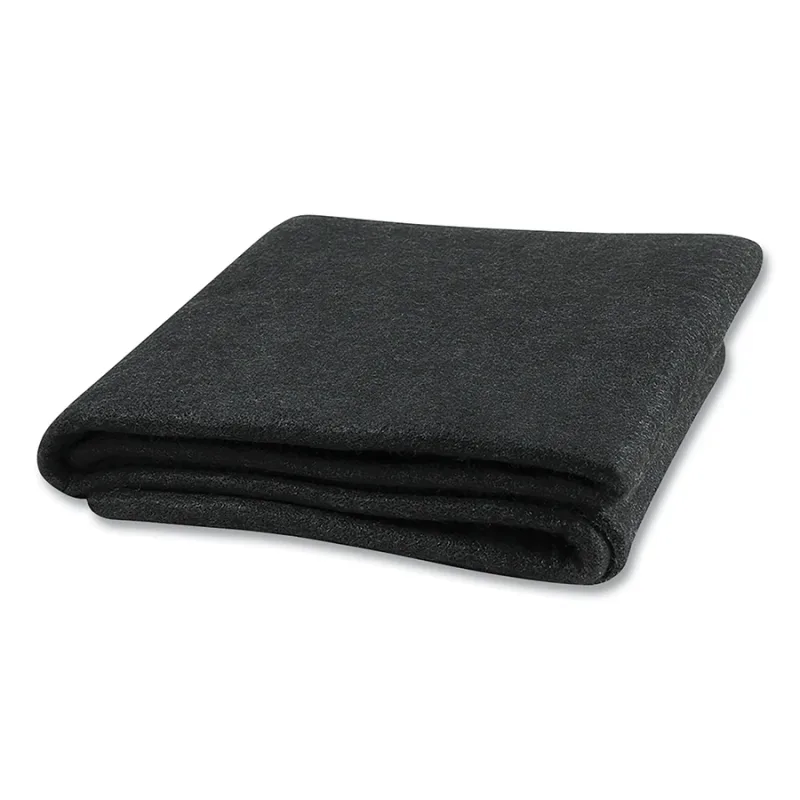 Welding Blanket, 8 ft W, 6 ft L, Carbon Fiber, Black, 0° F to 3,000° F