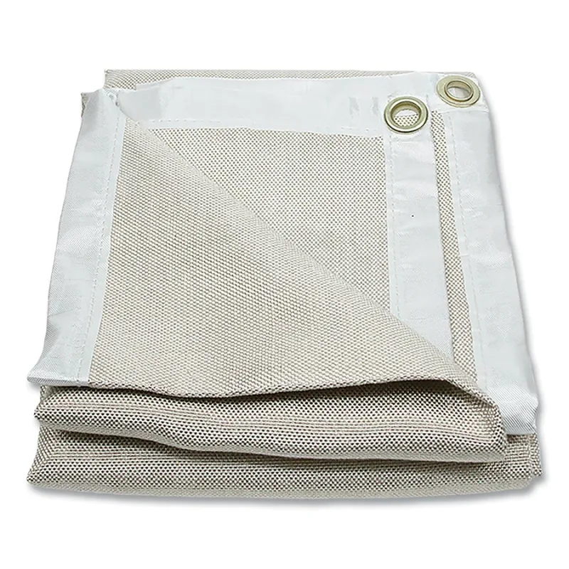 Welding Blanket, 10 ft X 10 ft, Fiberglass, Tan, 18 oz