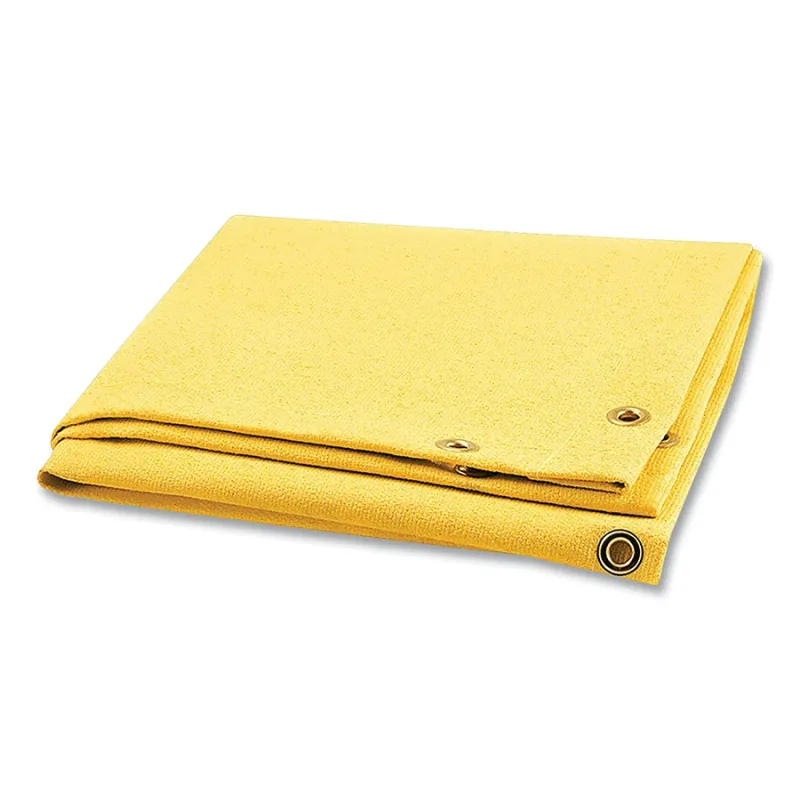 Welding Blanket, 10 ft x 8 ft, Fiberglass, Yellow