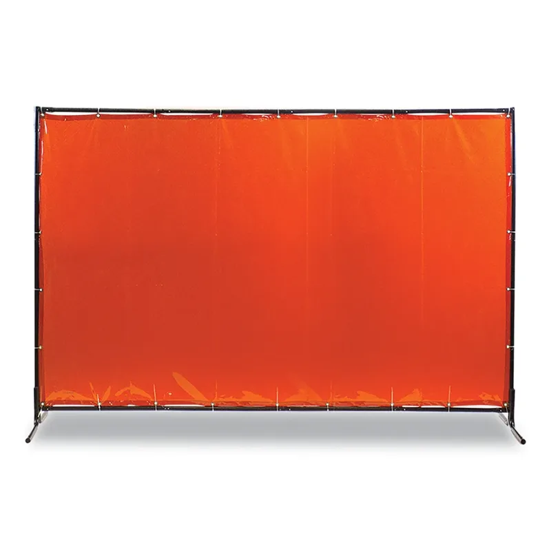 Welding Curtain, 5 ft X 8 ft, PVC, Orange, 14 mil