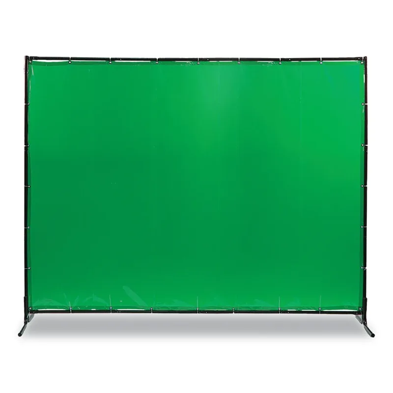 Welding Curtain, 6 ft x 8 ft, PVC, Green, 14 mil