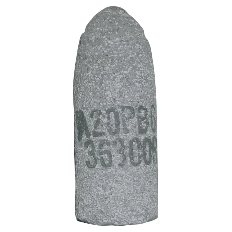Cone, 1 in dia, 3 in Thick, 3/8 in-24 Arbor, 24 Grit, Alum Oxide, T16