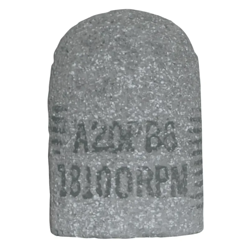 Cone, 1-1/2 in dia, 2-1/2 in Thick, 3/8 in-24 Arbor, 24 Grit, Alum Oxide, T16