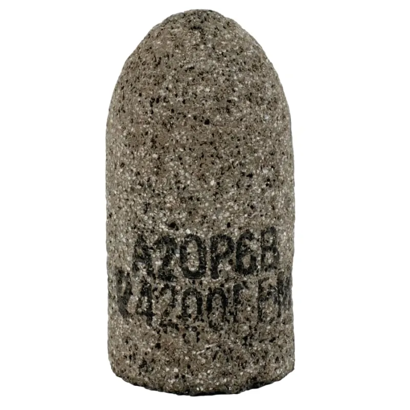 Cone, 1-1/2 in dia, 3 in Thick, 3/8 in-24 Arbor, 24 Grit, Alum Oxide, T16