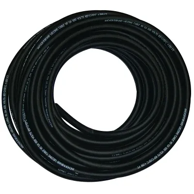 Welding Cable, 1 AWG, 50 ft, Black