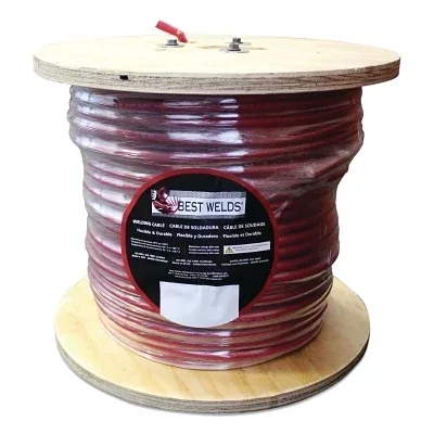 Welding Cable, 2 AWG, 500 ft L, Red